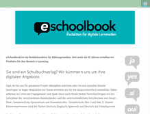 Tablet Screenshot of eschoolbook.de